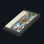Monet – 灰色の日にアルゼンテイユで橋 ナイロン三つ折りウォレット<br><div class="desc">Claude Monetの有名な灰色の日にアルゼンテウイルで絵画の橋</div>