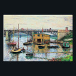 Monet – 灰色の日にアルゼンテイユで橋 ポスター<br><div class="desc">Claude Monetの有名な灰色の日にアルゼンテウイルで絵画の橋</div>
