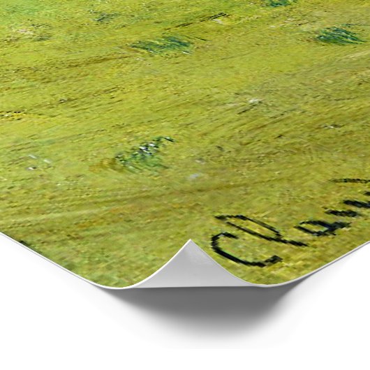 Monet – 電車の中で ポスター (角)