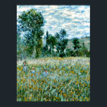Monet - A Meadow ポスター<br><div class="desc">A Meadow, popular fine art landscape painting by French artist Oscar-Claude Monet</div>