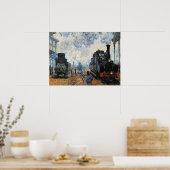 Monet - Arrival of the Normandy Train, ポスター (キッチン)