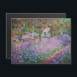 Monet - Artist's Garden at Giverny Magnetic Card<br><div class="desc">ジヴェルニーのアーティストガーデン/ Le Jardin de l'artiste a Giverny - Claude Monet,  1900</div>