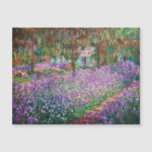 Monet - Artist's Garden at Giverny Magnetic Card (正面)