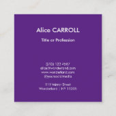 Monet - Artist's Garden at Giverny - QR Code スクエア名刺 (裏面)