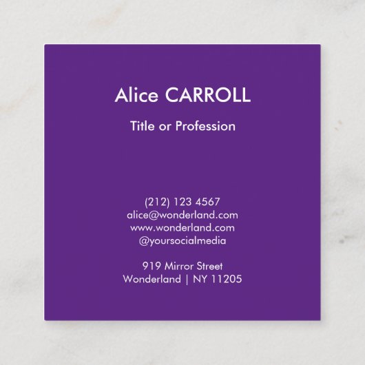 Monet - Artist's Garden at Giverny - QR Code スクエア名刺 (裏面)