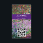 Monet - Artist's Garden at Giverny - QR Code 名刺<br><div class="desc">ジヴェルニーのアーティストガーデン/ Le Jardin de l'artiste a Giverny - Claude Monet,  1900</div>