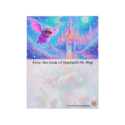 Monet Bat Castle Notepad ノートパッド (回転)
