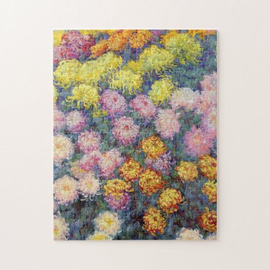 Monet - Bed of Chrysanthemums ジグソーパズル (縦)