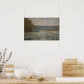 Monet - Bennecourtでセーヌ川で氷が砕ける ポスター (キッチン)