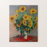 MONET BOUQUET OF SUNFLOWERS PAINTING ジグソーパズル<br><div class="desc">A colorful still life masterpiece from the famous French Impressionist artist Claude Monet. Completed in 1881 and currently displayed in the Metropolitain Museaum of Art.</div>