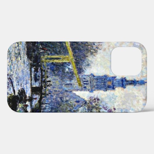 Monet - Canal in Amsterdam, Case-Mate iPhoneケース (裏面 (横))