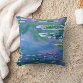 Monet Caulobacterユリの枕 クッション (ブランケット)