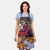 Monet - Flowers and Fruit エプロン (着用した状態)