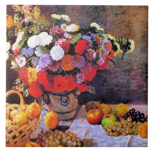 Monet - Flowers and Fruit タイル (正面)