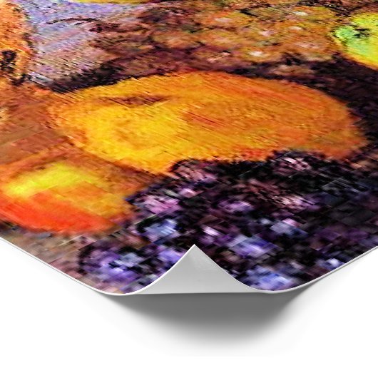 Monet - Flowers and Fruit ポスター (角)