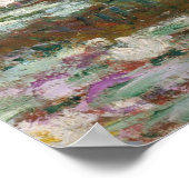 Monet, garden, classic painting ポスター (角)
