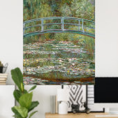 Monet, garden, classic painting ポスター (ホームオフィス)