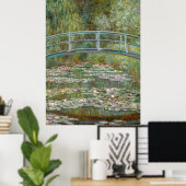 Monet, garden, classic painting ポスター (ホームオフィス)