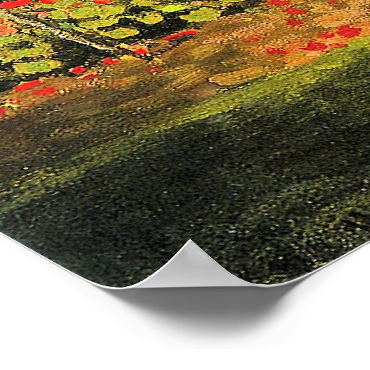 Monet - Garden in Bloom ポスター (角)