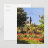 Monet - Garden in Bloom ポストカード (正面/裏面)