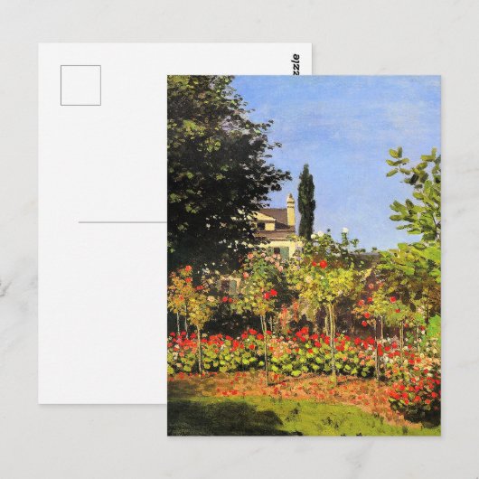 Monet - Garden in Bloom ポストカード (正面/裏面)