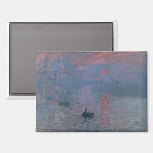 Monet, Impression at Sunrise マグネット (正面/裏面)