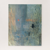 Monet Impression Sunrise Soleil Levant Painting ジグソーパズル (縦)