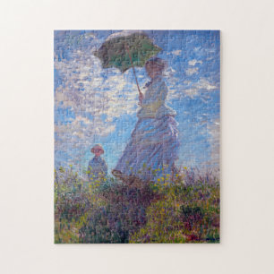 Monet Impressionist People Woman with a Parasol Co ジグソーパズル