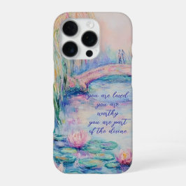 Monet Inspired You Are Loved, Worthy iPhone 16 Proケース