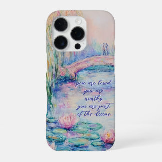 Monet Inspired You Are Loved, Worthy iPhone 16 Proケース