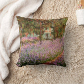 Monet - Irises in Monet's Garden クッション (ブランケット)