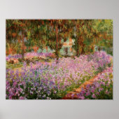Monet - Irises in Monet's Garden Poster ポスター (正面)