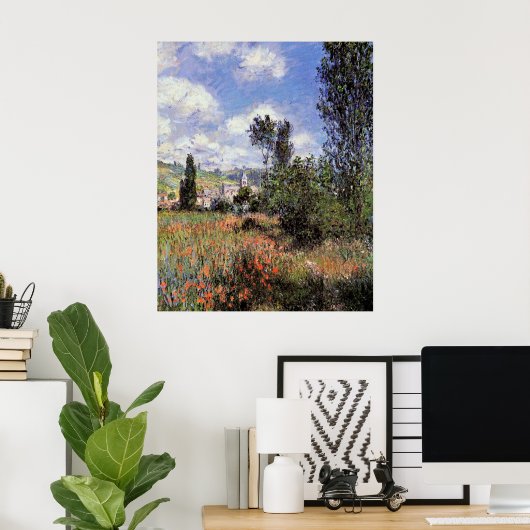 Monet - Lane in the Poppy Fields Poster ポスター (ホームオフィス)