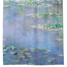 Monet Les Nympheasのスイレンのファインアート シャワーカーテン