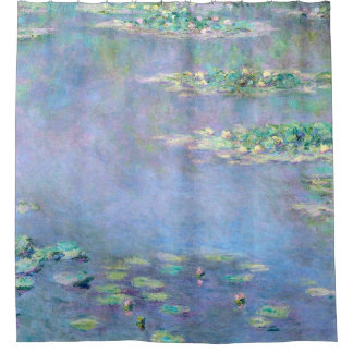 Monet Les Nympheasのスイレンのファインアート シャワーカーテン