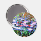 Monet - Los Nenufares (waterlilies) マグネット (正面/裏面)