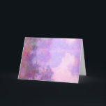 Monet - Misty Morning, "恋しく思I you!" カード<br><div class="desc">ミスティ・モーニング素晴らし・オン・ザ・セーヌ絵画、印象派のアーティストフランスの・クロード・モネが「私は君に恋しく思よ!」とメッセージを発してアートを発表</div>