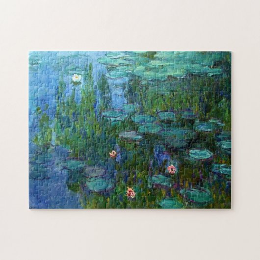 Monet Nympheasのスイレンのパズル ジグソーパズル (横)