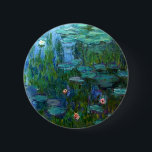 Monet Nympheasのスイレンボタン 缶バッジ<br><div class="desc">Monet Nympheasのスイレンボタン。 キャンバス1915年の油絵。 彼の生命の最後の30年のために、MonetはGivernyで彼のユリの池を絵を描きました。 Nympheasは金持ちと緑の彼のベストの1つをおよび最愛の仕事およびいろいろな使用表します。 Monet、印象主義、スイレンおよびフランスのな芸術のファンのための素晴らしいギフト。</div>
