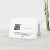 MONET Nympheas: 1915年の挨拶状 カード (裏面)