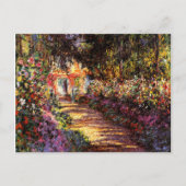 Monet - Pathway in Monet's Garden at Giverny ポストカード (正面)