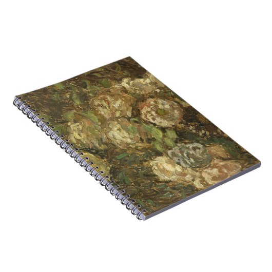 Monet Peony Blossoms Spiral Notebook ノートブック (右側)