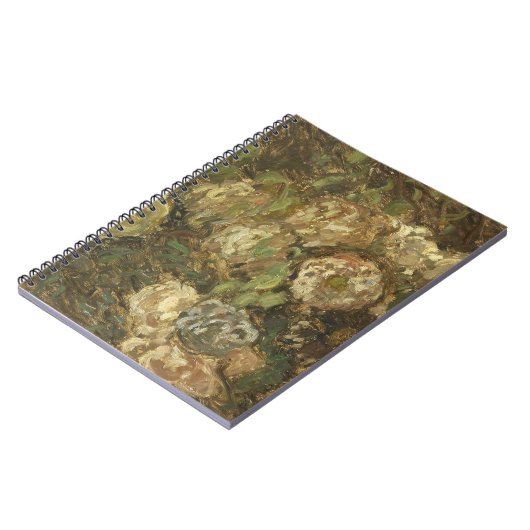 Monet Peony Blossoms Spiral Notebook ノートブック (左側)