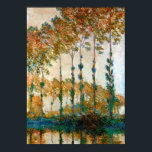 Monet - Poplars on Banks of River Epte in Autumn ポスター<br><div class="desc">Claude Monet painting,  Poplars on the Banks of the River Epte in Autumn (Poplar Series)</div>