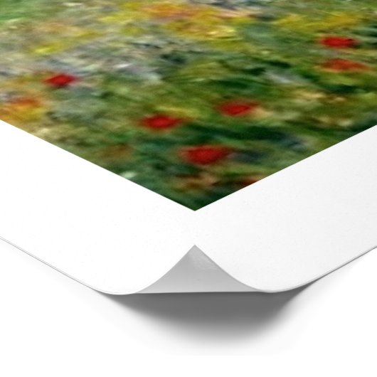 Monet Poppy Field Poster 28x20 ポスター (角)