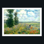 Monet Poppy Field Poster 28x20 ポスター<br><div class="desc">MONET POPPY FIELD  Claude Monet’s “Champs se Coquelicots pres d’Argenteuil”,  Field of Poppies near Argenteuil - 1875.</div>