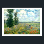 Monet Poppy Field Poster 28x20 ポスター<br><div class="desc">MONET POPPY FIELD  Claude Monet’s “Champs se Coquelicots pres d’Argenteuil”,  Field of Poppies near Argenteuil - 1875.</div>