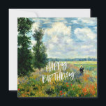 Monet - Poppy Fields, Argenteuil -誕生日の願い<br><div class="desc">Poppy Fields,  Argenteuil – アート素晴らしの絵画by Claude Monet – 誕生日の願い</div>