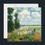 Monet - Poppy Fields, Argenteuil -誕生日の願い<br><div class="desc">Poppy Fields, Argenteuil – アート素晴らしの絵画by Claude Monet – 誕生日の願い</div>