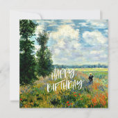 Monet - Poppy Fields, Argenteuil -誕生日の願い (正面)